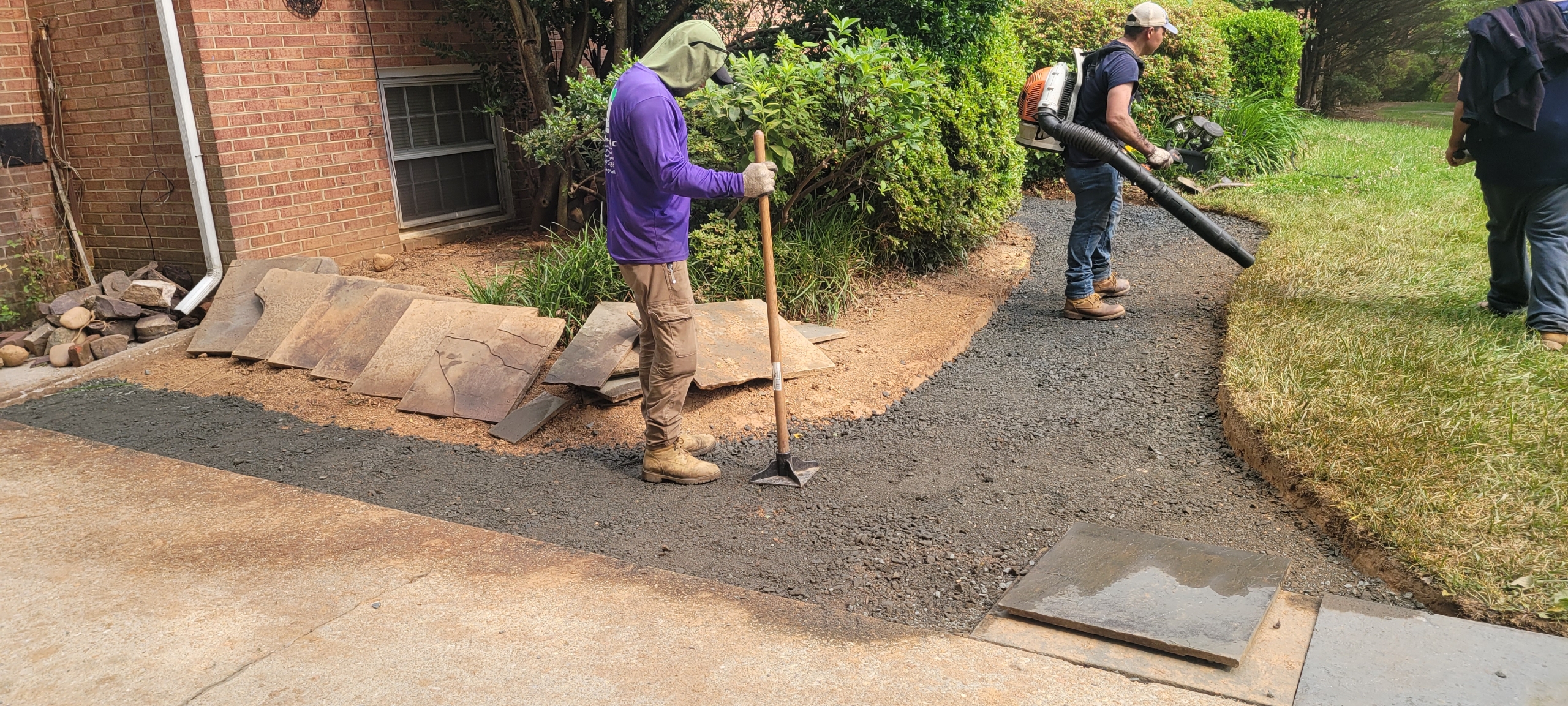 Precise Grading Using Sand and Shovel for Drainage Solutions