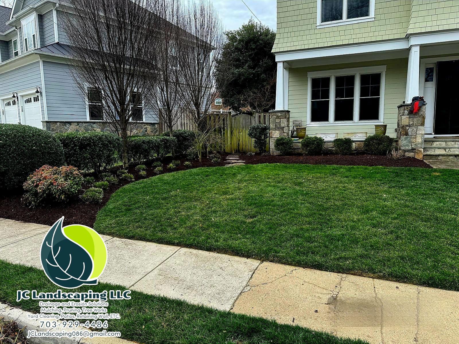 Well-Kept Grass Field in Landscaped Outdoor Space